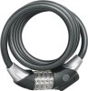 Abus Spiralkabelschloss Raydo Pro 1450/185 Code mit Halter TexKF schwarz 