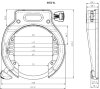 Abus Rahmenschloss Amparo 4650XL NR ohne Halter schwarz 