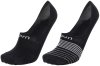 UYN Unisex Ghost 4.0 Socks 2Prs Pack black black/white 39-40