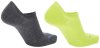 UYN Unisex Sneaker 4.0 Socks 2Prs Pack anthracite mel/lime 37-38