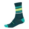 Endura BaaBaa Merino Stripe Socken: Sattes Teal  - S-M