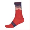 Endura Zacken Socken: Pomegranate - L-XL