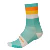 Endura Bandwidth Streifensocken: Aqua - S-M