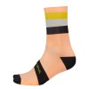 Endura Bandwidth Streifensocken: Neon Peach - L-XL